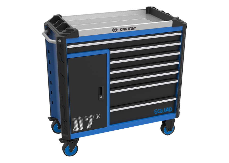 KING TONY - Carro taller 7 cajones + 1 puerta SQUAD DX