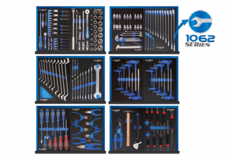 KING TONY - Composición 187 herramientas EVAWAVE para carro de herramientas