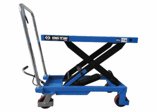 KING TONY - Mesa elevadora manual 1000kgs tijera simple