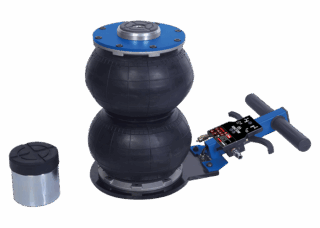 KING TONY - Gato neumático de aire 2T - 2 etapas mango bajo  altura:132-326 mm