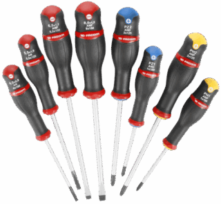 FACOM - FACOM Juego de 8 destornilladores - Hoja redonda