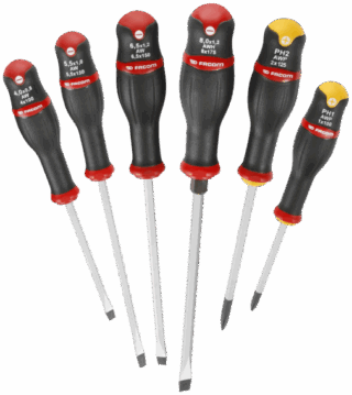 FACOM - FACOM Juego de 6 destornilladores - Hoja hexagonal