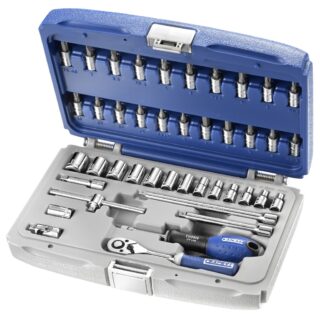 EXPERT - JUEGO DE VASOS Y ACCESORIOS - 1/4" - 42 PIEZAS