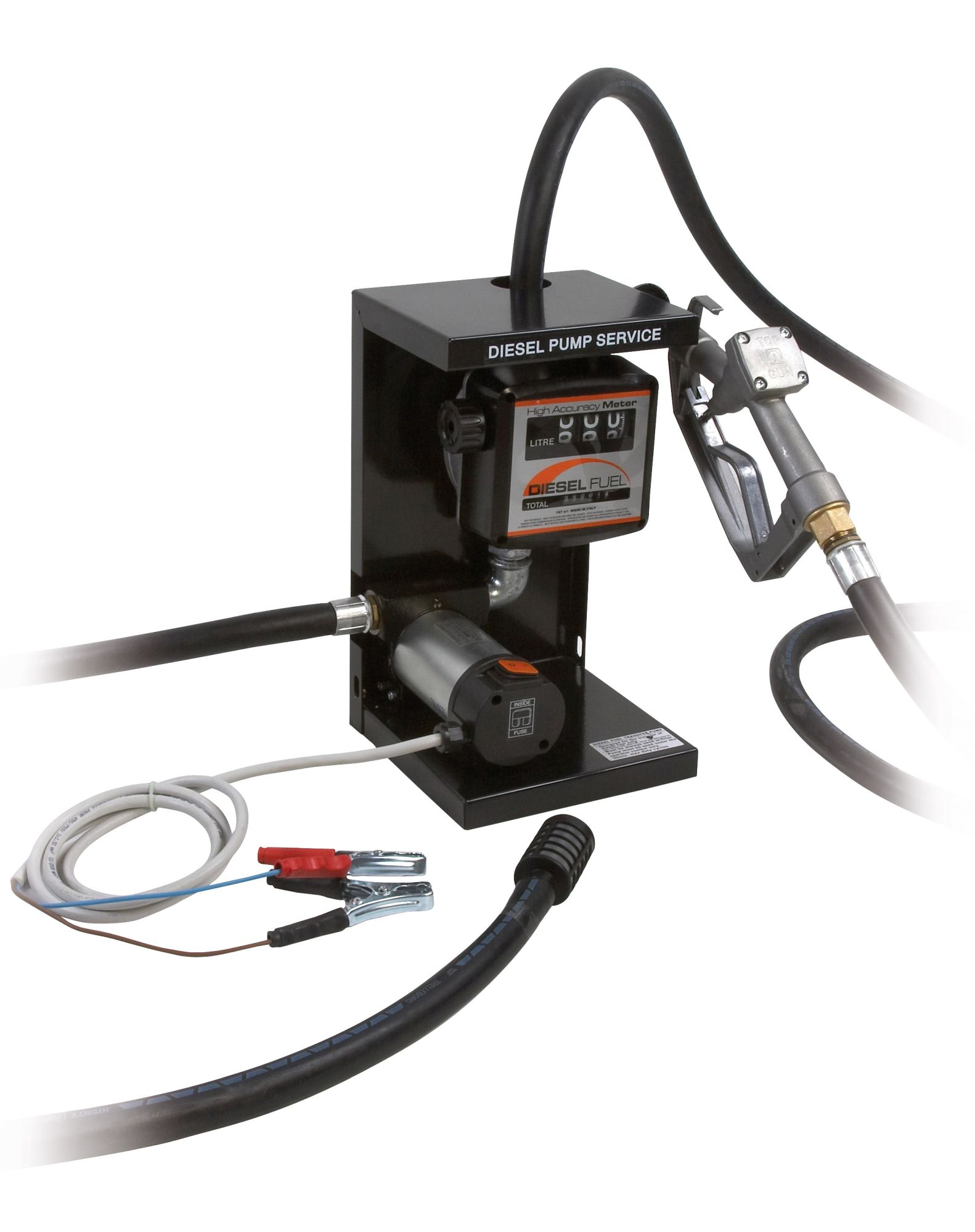 FAHERMA - Estación mural trasvase gasoil con bomba batería 24 v 35 l