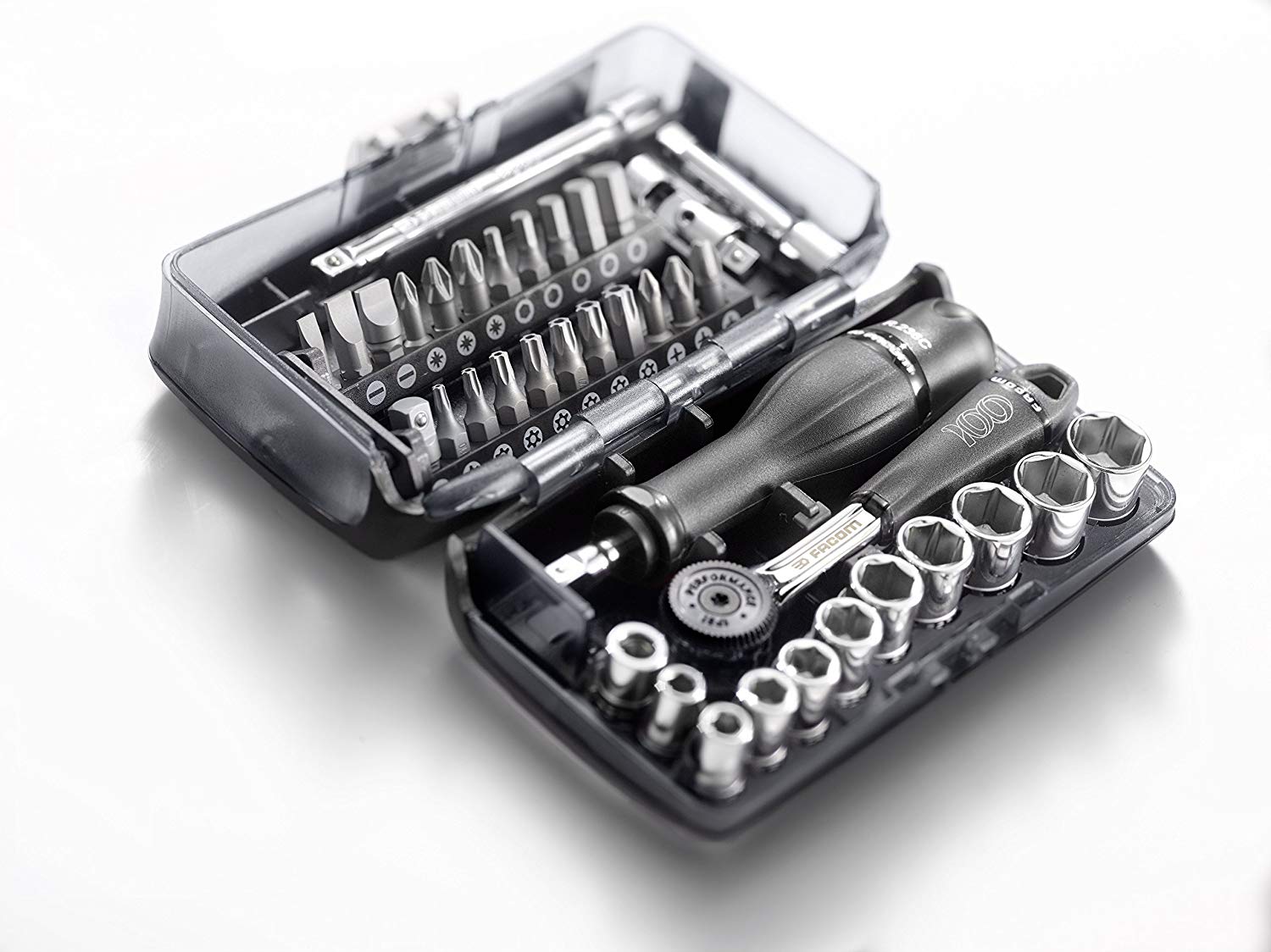 FACOM - FACOM JUEGO DE VASOS Y PUNTAS ¼ 100 YEAR - Imagen 3