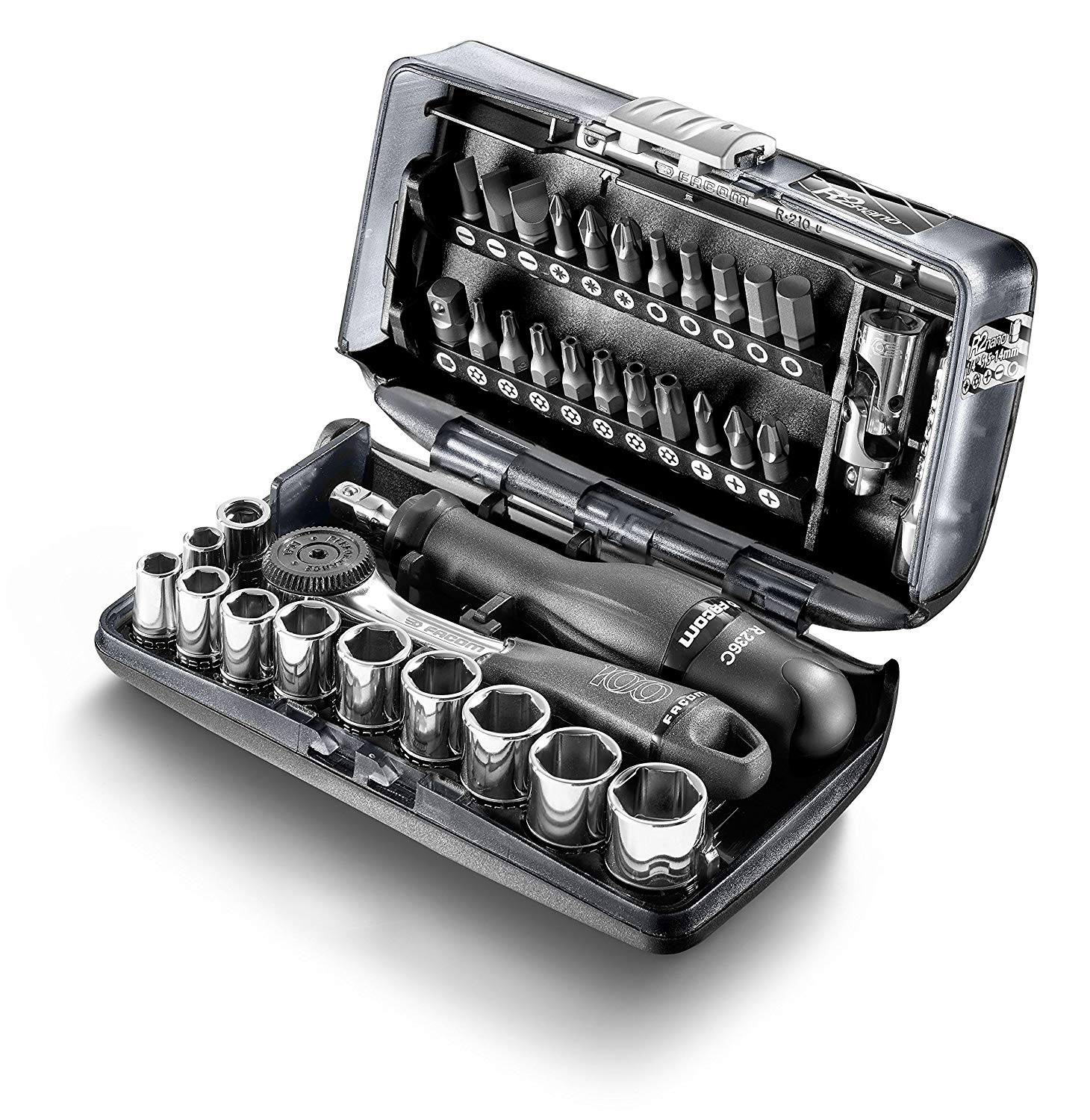 FACOM - FACOM JUEGO DE VASOS Y PUNTAS ¼ 100 YEAR