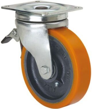 ALEX - RUEDA GIR.FRENO d.200 162x140 BOLA PU