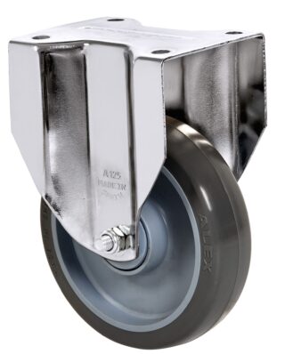 ALEX - RUEDA FIJA 17A150CP-PUISB POLIP.-POLIUR.GRIS EJE BOLAS