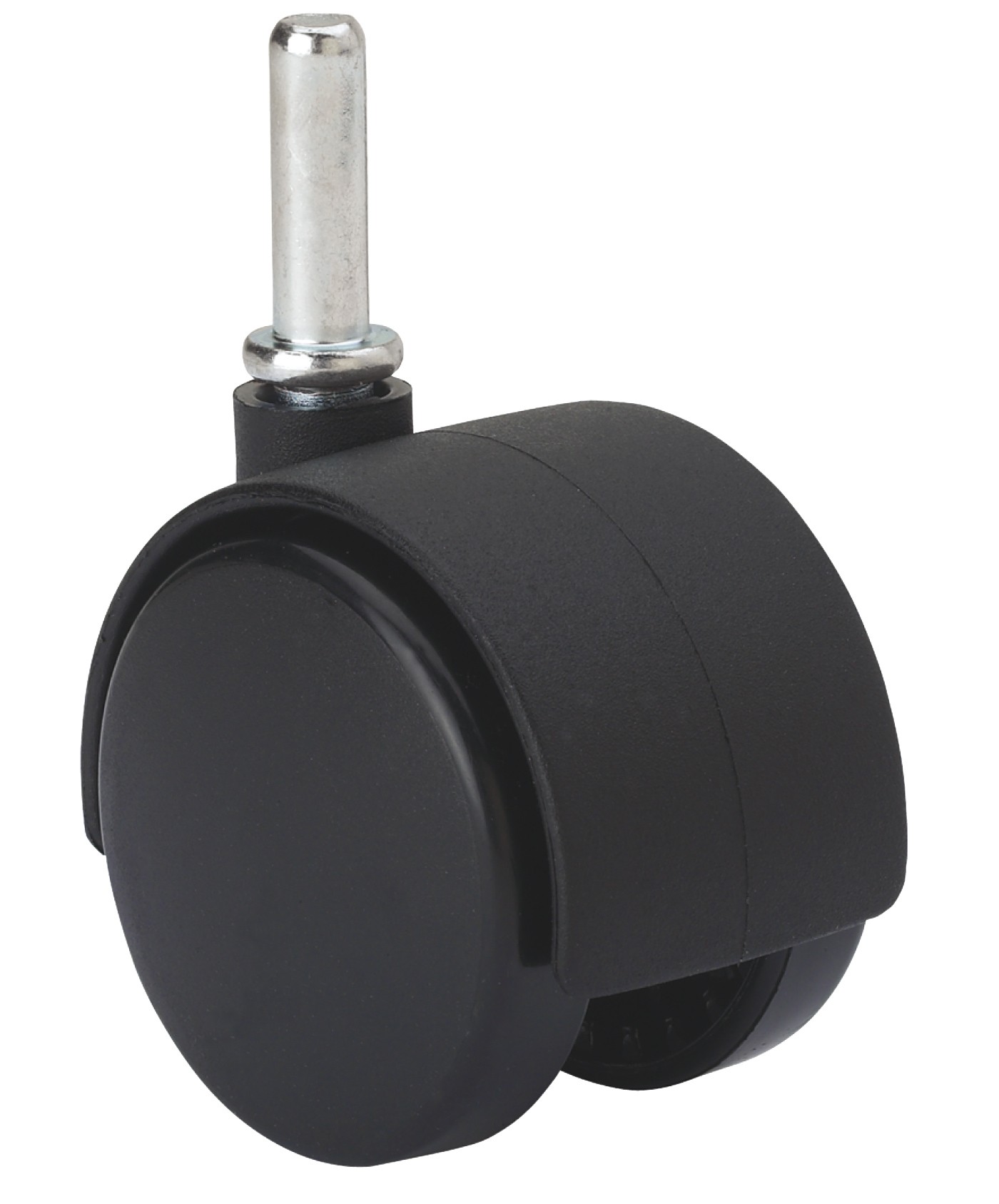 ALEX - RUEDA GIRATORIA.ESPIGA LISA M8x26 31DK50 POLIAMIX NEGRO