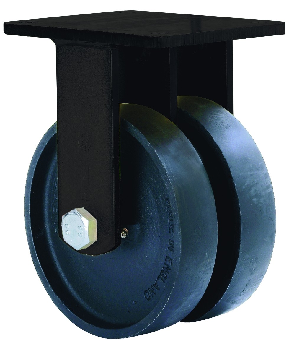 ALEX - RUEDA FIJA 17HLG200-CI HIERRO FUNDIDO(DOBLE) EJE LISO