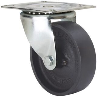 ALEX - RUEDA GIR.d.150 PTNA.162x133 LISO ACERO