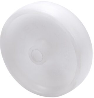 ALEX - RUEDA SL100-10-28 PLASTICO BLANCO EJE LISO