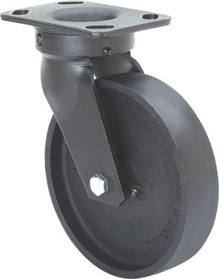 ALEX - RUEDA GIRATORIA.PLACA 10GT200-CI HIERRO FUNDIDO EJE LISO