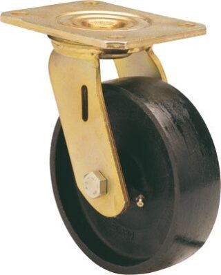 ALEX - RUEDA GIRATORIA.PLACA 10SL200-CI HIERRO FUNDIDO EJE LISO