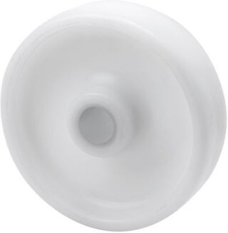 ALEX - RUEDA UTA100-12-40 POLIAMIX BLANCO EJE LISO PISADA BALONA