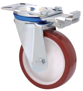 ALEX - RUEDA GIRATORIA.PLACA MEC.DIR.10ZVMD200-POL POLIAMIX BLANCO-POLIUR.MARRON LISO