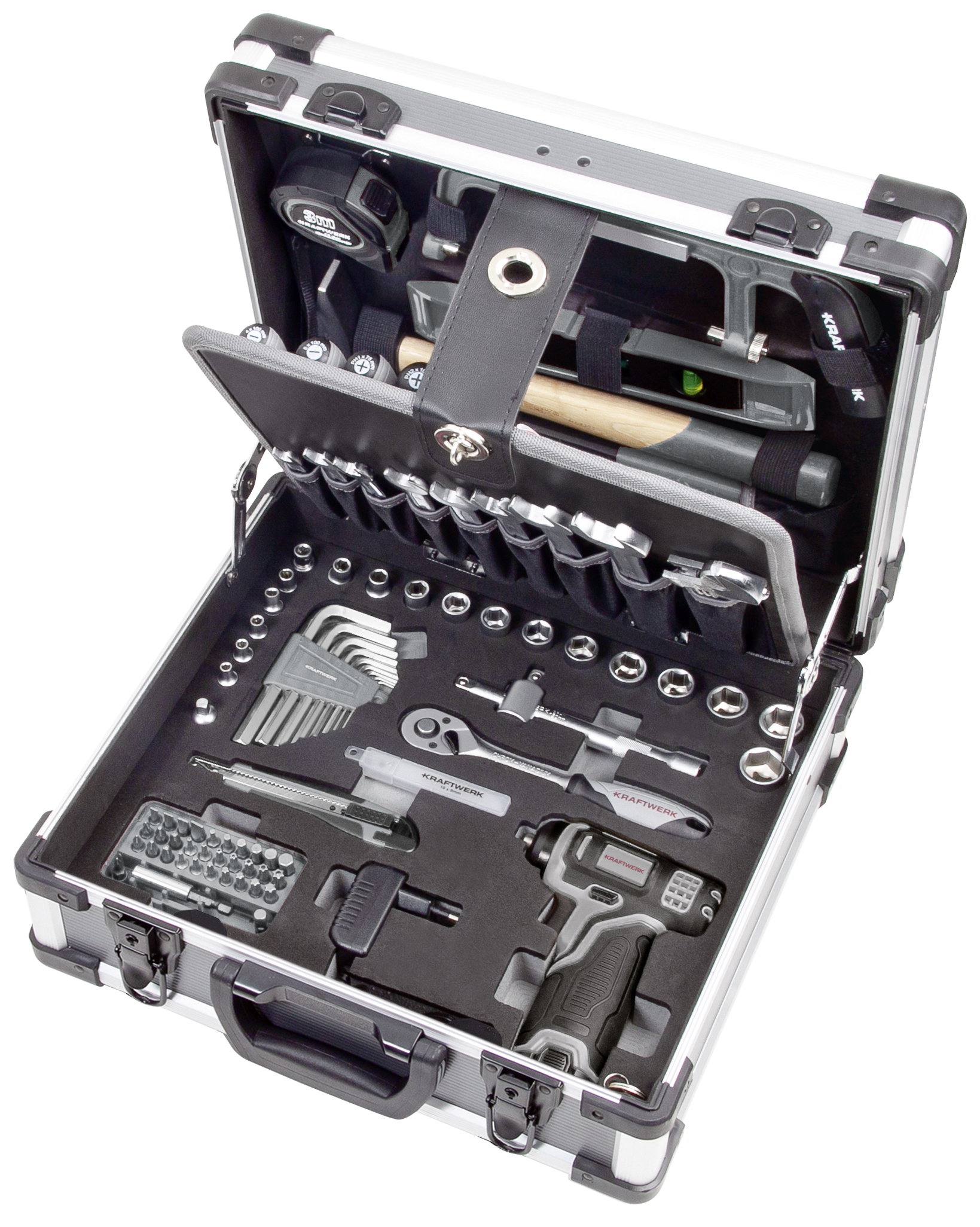 KRAFTWERK - Maletín herramientas B152, 1/4" + 3/8", 103 pzas.