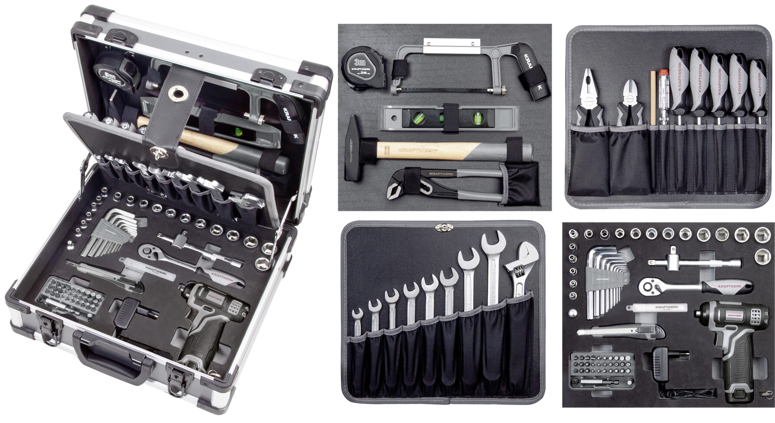 KRAFTWERK - Maletín herramientas B152, 1/4" + 3/8", 103 pzas. - Imagen 2