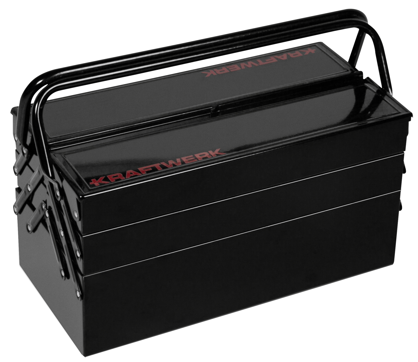 KRAFTWERK - herramientas, equipada, 1/4"+1/2", negra, 106 pzas. - Imagen 2