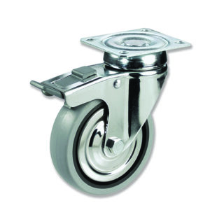 GAYNER - Rotante girt d.125 Caucho con freno BPG3 125 PCL3-FD