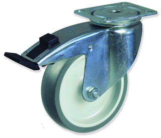 GAYNER - Rotante girt d.125 Caucho con freno SPG3 125 PSL3-FD