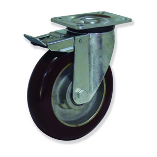 GAYNER - Rotante girt d.250 Poliuretano con freno KPG5 250 APBB5-FD