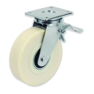 GAYNER - Rotante girt d.200 Poliamida con freno QPG7 200 POB6-FD