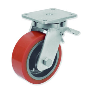 GAYNER - Rotante girt d.250 Vulkollan con freno QPG8 250 HVB8-FD