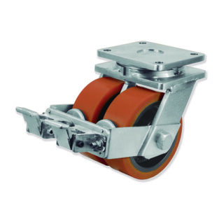 GAYNER - Rotante doble girt d.400 Vulkollan con freno UDPG8 400 HVB8-FS