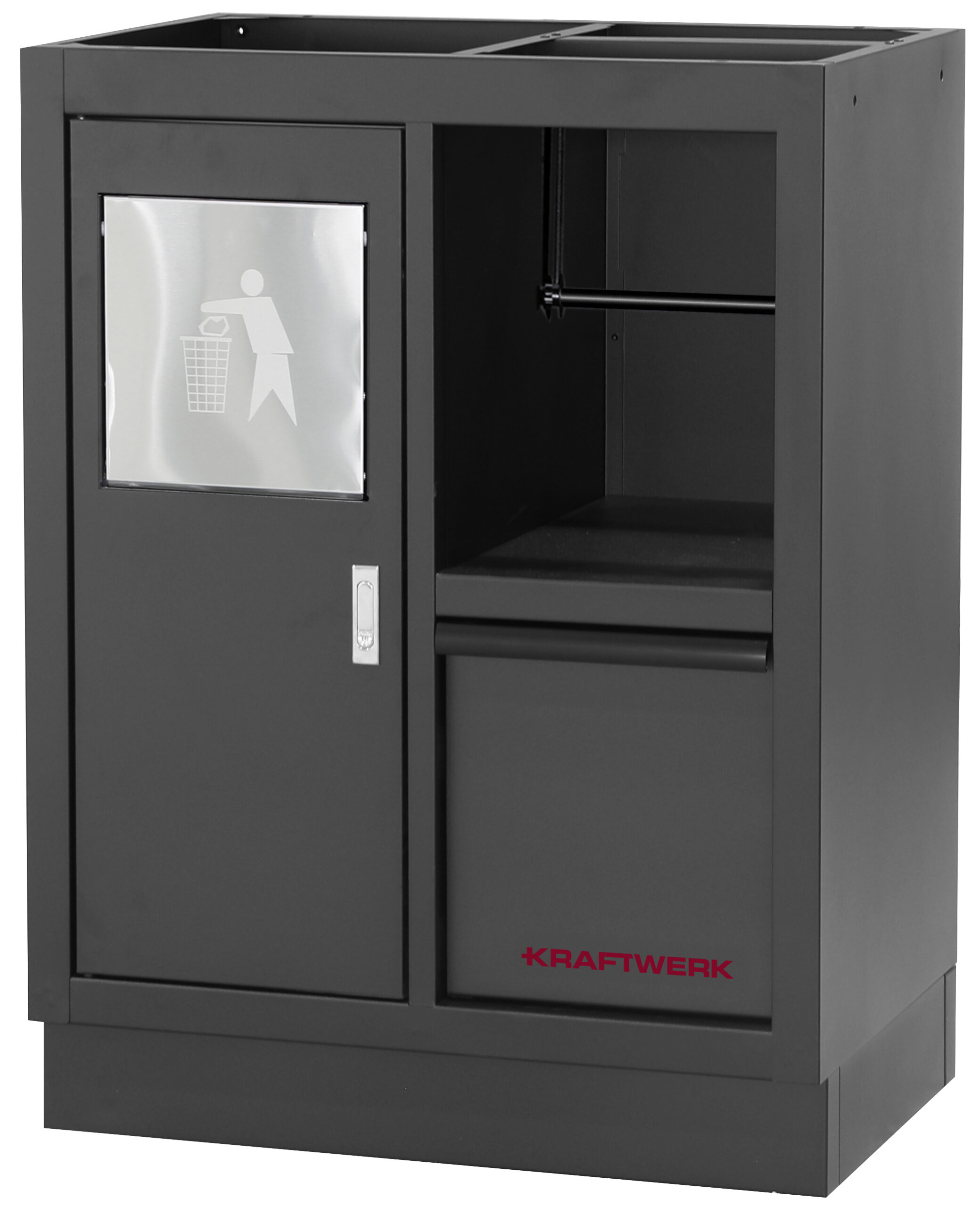 KRAFTWERK - MOBILIO-EX BLK Mueble modular 4 elementos 2 Puertas, Encimera Haya - Imagen 8