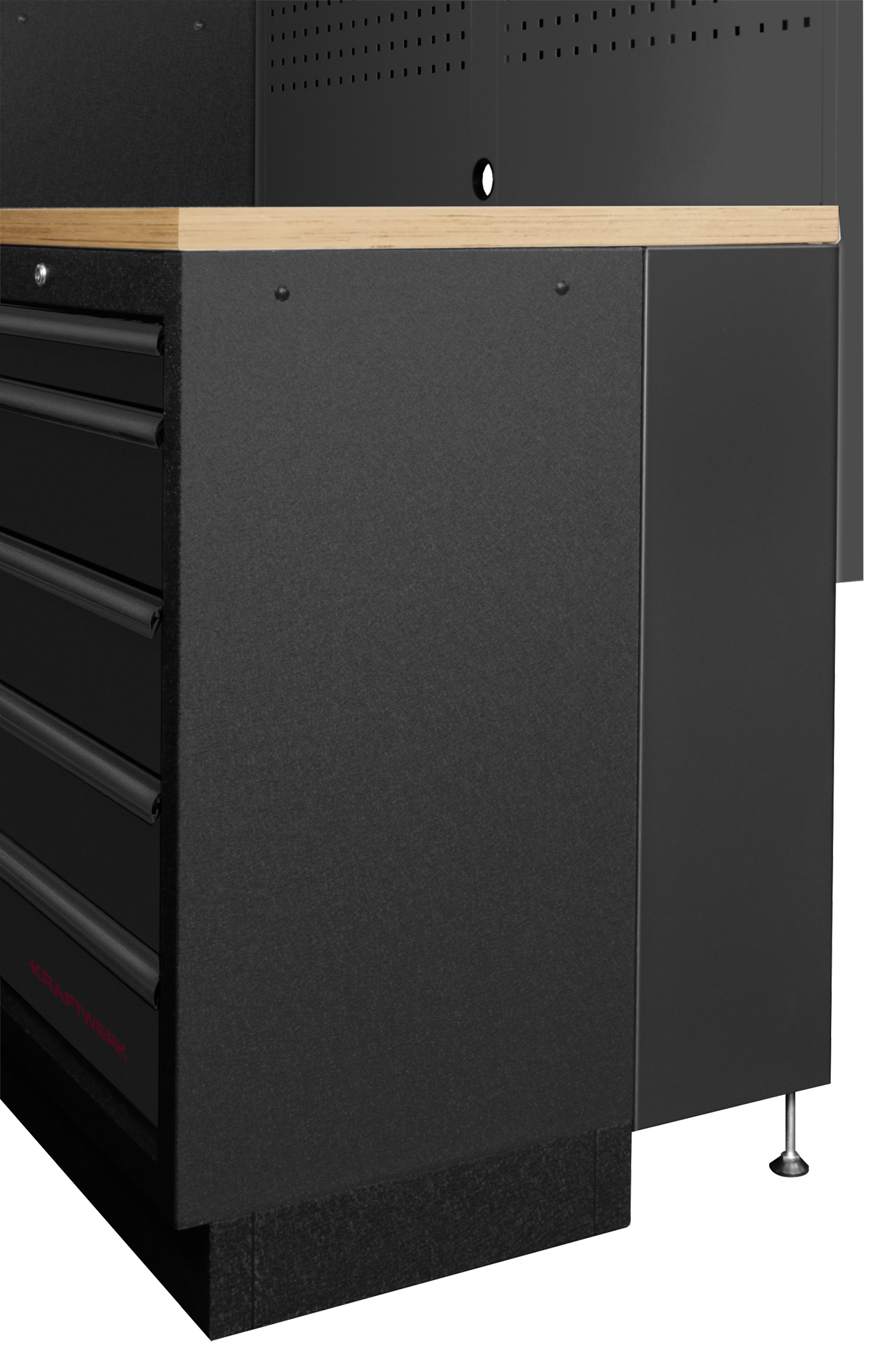 KRAFTWERK - MOBILIO-EX BLK Mueble modular 6 elementos Encimera Haya - Imagen 2