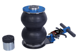 KING TONY - Gato neumático de aire 2T - 2 etapas mango bajo  altura:132-326 mm