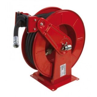 FAHERMA - Enrollador abierto en acero para aceite/agua manguera r1 ø 1" 15 m