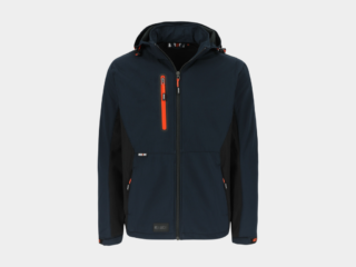 Herock - CHAQUETA TRYSTAN - XXXL AZUL MARINO/NEGRO Tejido laminado 300 /m2 - Exterior: 100% poliéster Ripstop con estiramiento mecánico - Interior: 100% forro polar micro-fleece de poliester