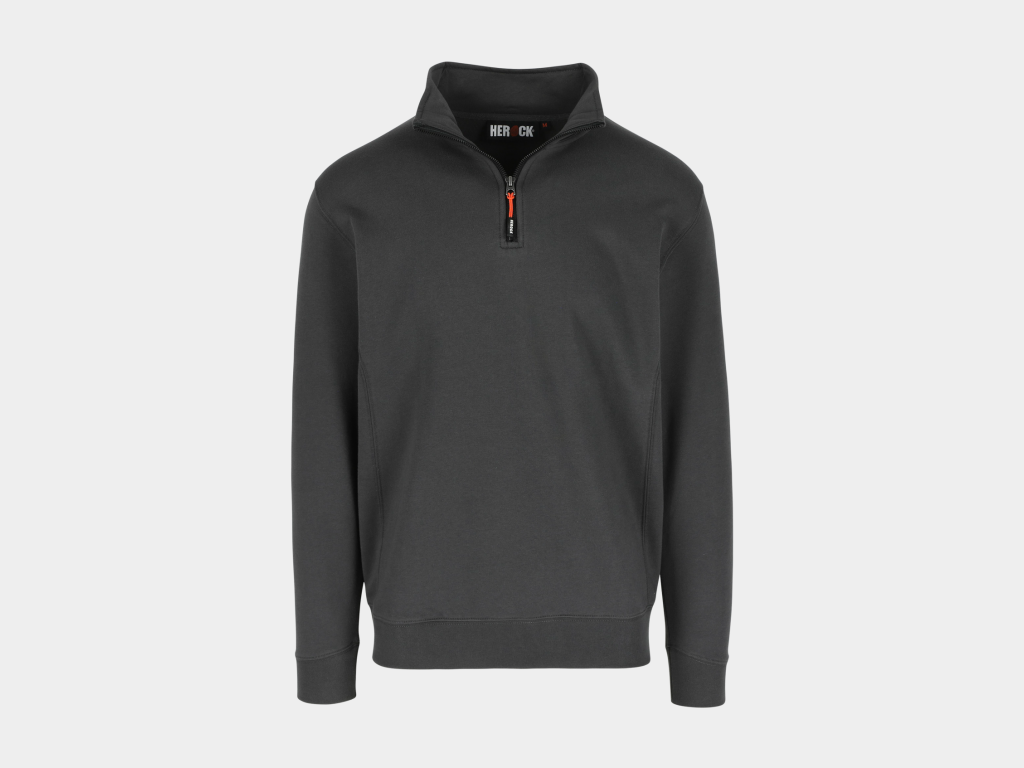 Herock - SUDADERA VIGOR - L GRIS ANTRACITA Jersey preencogido 80% algodón - 20% poliéster 280 g/m²