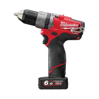 MILWAUKEE - MILWAUKEE Taladro percutor FUEL-SIN ESCOBILLAS 12V, 6,0Ah, 0-450/0-1700rpm, 44Nm