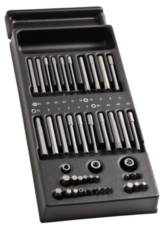 FACOM - MÓDULO 3 VASOS PORTAPUNTAS, 21 PUNTAS CORTAS Y 20 PUNTAS LARGAS