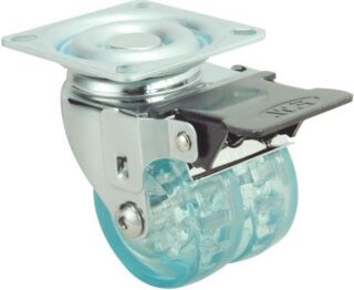 ALEX - RUEDA 10IDCFN50-215 DBL.ARO PU VD.FRENO