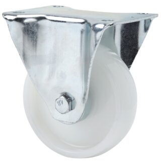 ALEX - RUEDA FIJA 110-125-2 NYLON BLANCO EJE RODILLOS