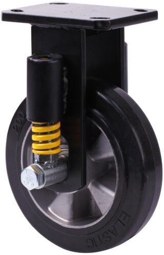 ALEX - RUEDA FIJA 17HLSE250-DEB SUSPENSION GOMA NEGRA ELASTICA EJE BOLAS