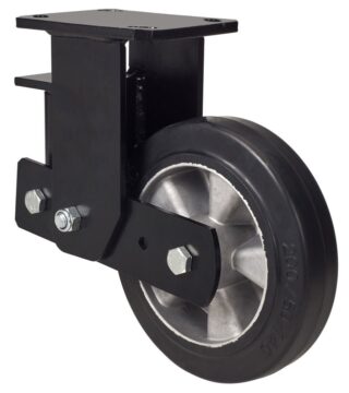 ALEX - RUEDA FIJA 17HLSB200-DEB SUSPENSION GOMA NEGRA ELASTICA EJE BOLAS