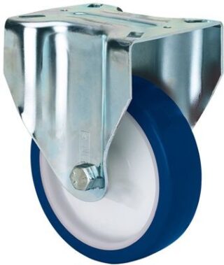 ALEX - RUEDA FIJA 17ZV200-POAR POLIAMIX BLANCO-POLIUR.AZUL EJE RODILLOS
