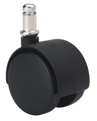 ALEX - RUEDA GIRATORIA.ESPIGA LISA M11x22 420-050-11 NYLON NEGRO EJE LISO