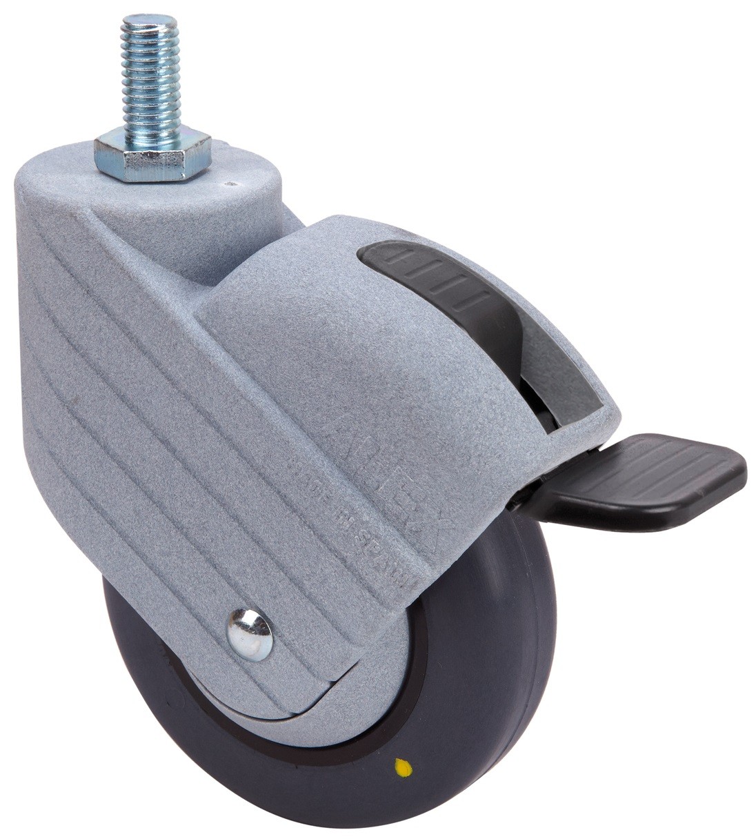 ALEX - RUEDA GIRATORIA.ESP.ROSC.M10x20 FR 50HPCFN80CP-PGIC POLIAMIX-GOM.GR.ANTIES.LIS