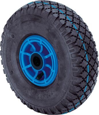 ALEX - RUEDA NEUMATICA RIPR260-20-75 NUCLEO POLIAMIX AZUL EJE RODILLOS