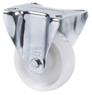 ALEX - RUEDA FIJA 17TV150-TN NYLON BLANCO EJE LISO