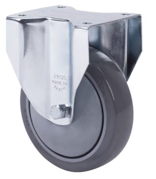 ALEX - RUEDA FIJA 17ZV125CP-PUISB POLIP.-POLIUR.GRIS EJE BOLAS