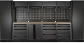 KRAFTWERK - MOBILIO BLK mueble modular 6 elementos, Encimera Haya