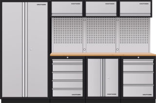 KRAFTWERK - MOBILIO Mueble modular 4 elementos, 2000x2955x488 Encimera Haya