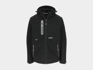 Herock - CHAQUETA TARIS - XXXL NEGRO Tejido laminado: 300 g/m² - Exterior: 100% poliéster Ripstop con estiramiento mecánico - Interior: 100% microfelpa de poliéster - Acolchado: 100% poliéster - Forro: 100% poliéster - Forro interior reflectante de calor: 100% malla de poliéster